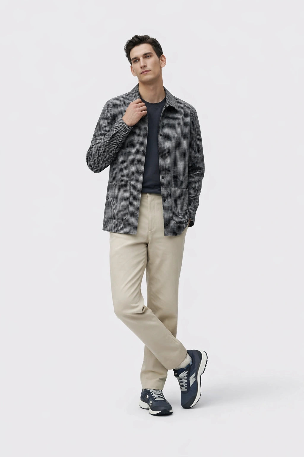 Plus Size Loose Stand Collar Coat