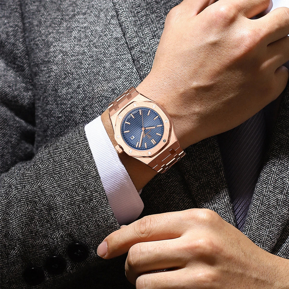Poedagar Waterproof Calendar Watch