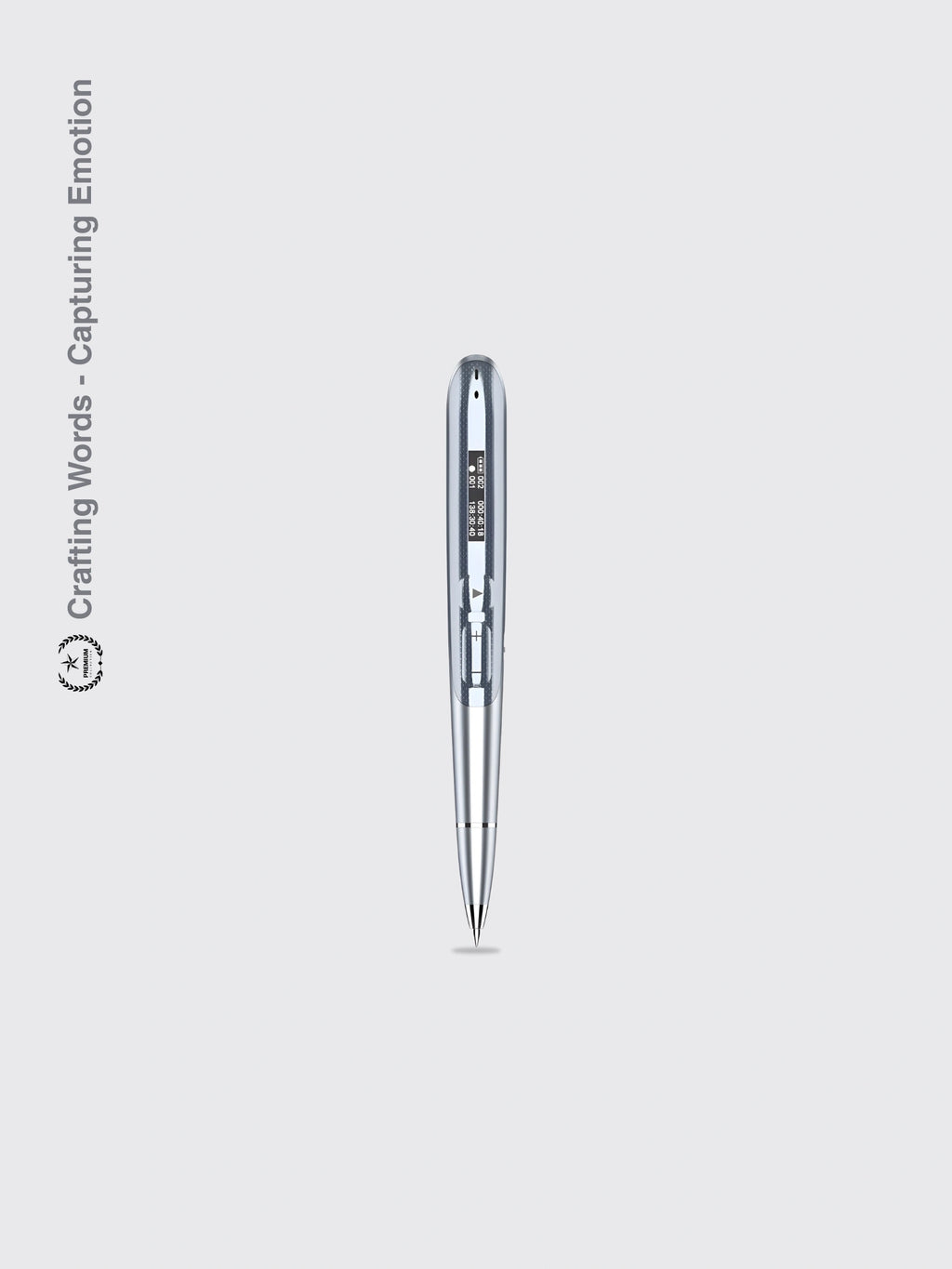 Lossless Writable Recording Pen With Display Screen Silver English Version 16GB