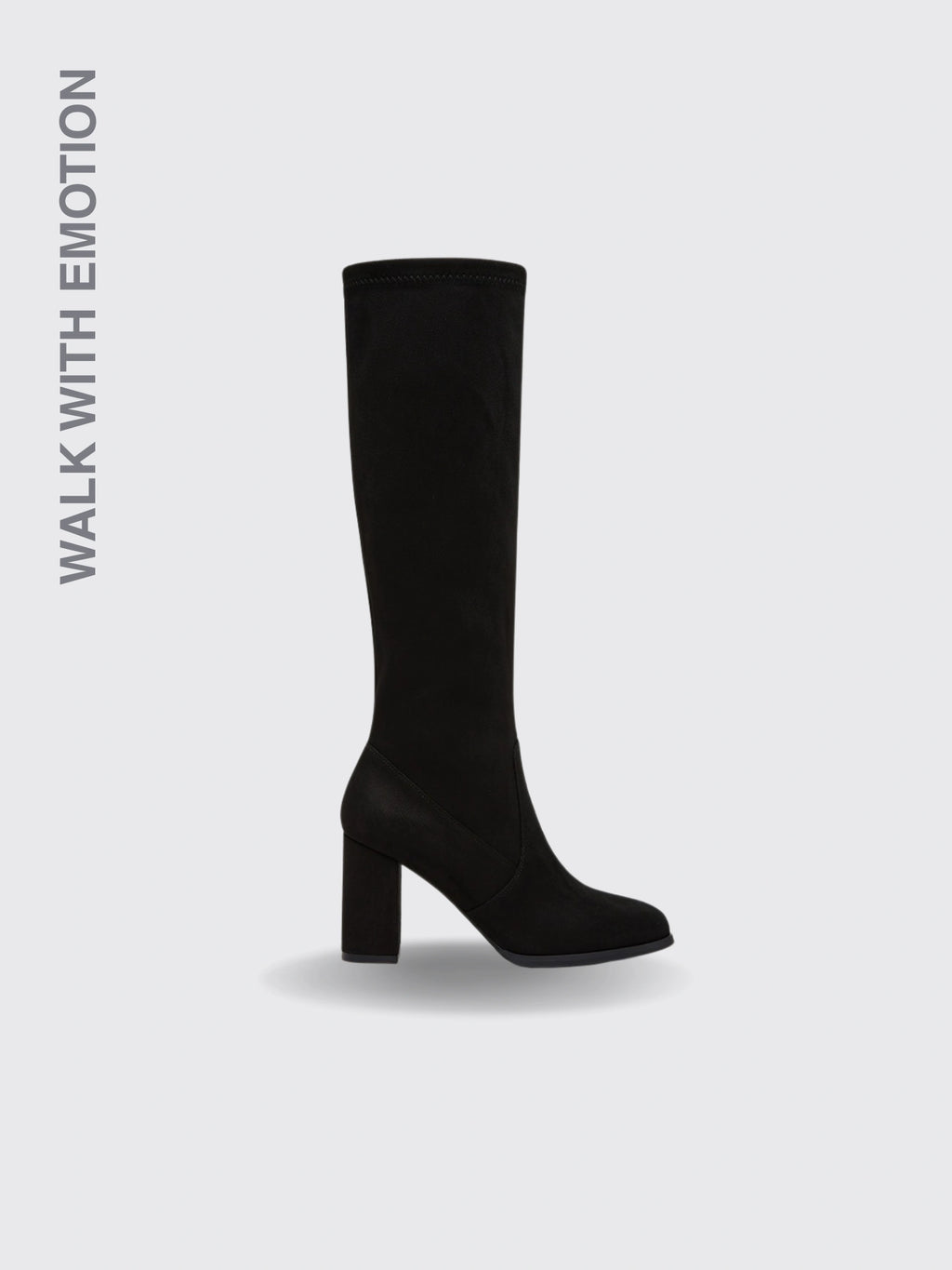Below The Knee Boots Stretch Boots Suede Pointed Toe