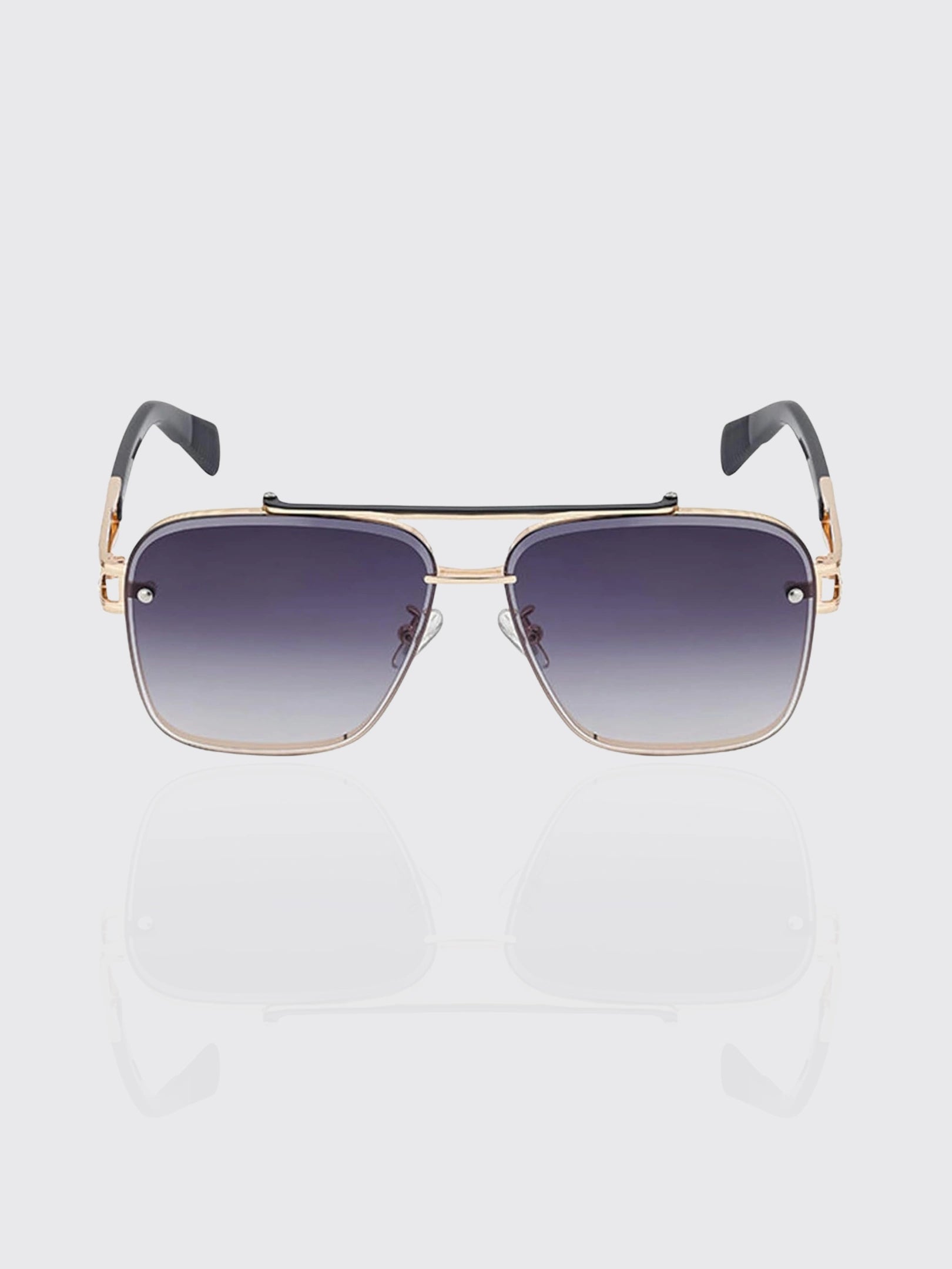 Mens Fashionable Square-frame Sunglasses