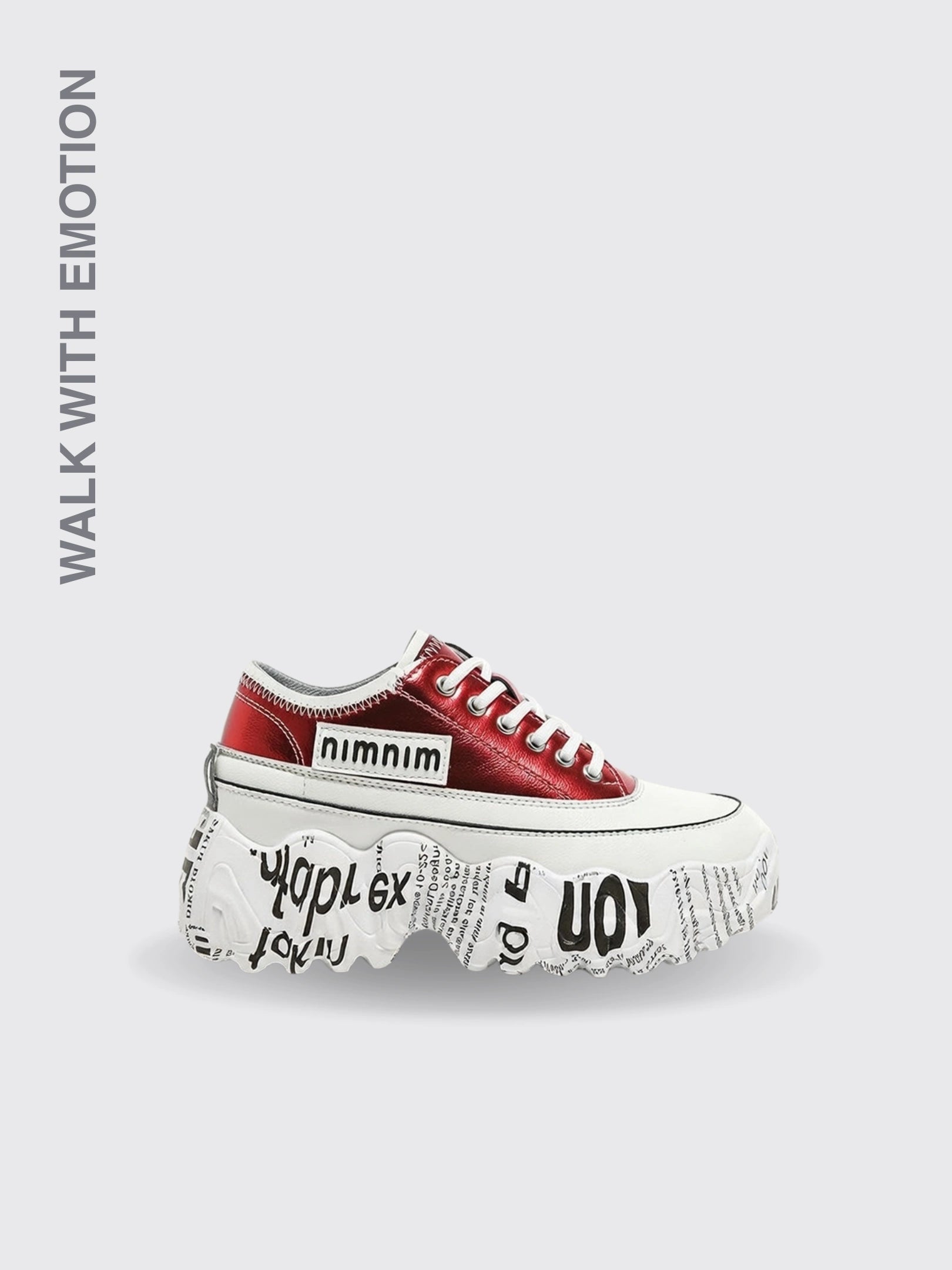 Newspaper Trifle Bottom Trendy Casual Heightening Sneakers