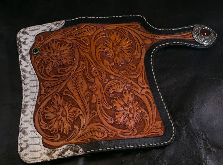 Leather Wallet For Men's Long Style