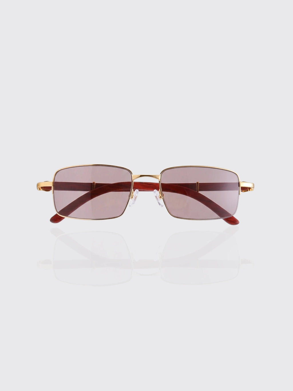 Crystal wood leg sunglasses