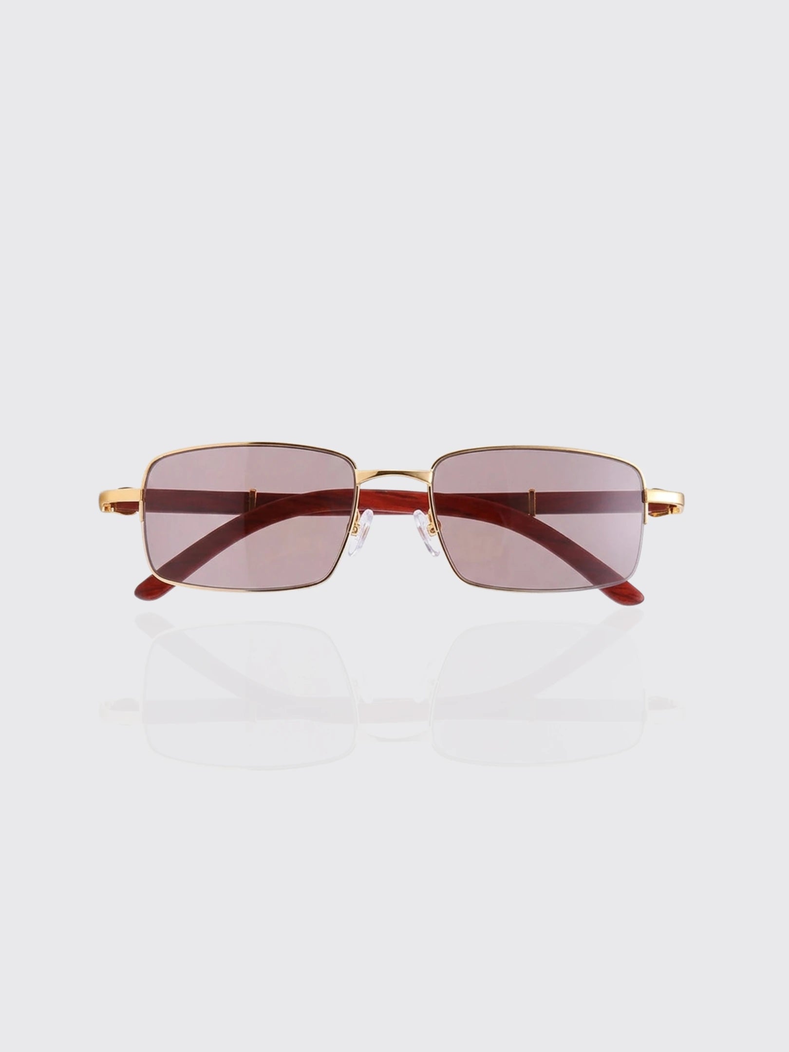 Crystal wood leg sunglasses