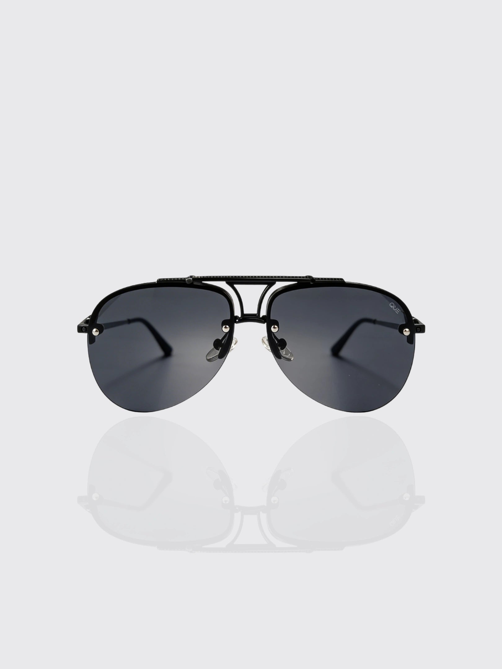 Mens Fashion Metal Half-Frame Sunglasses