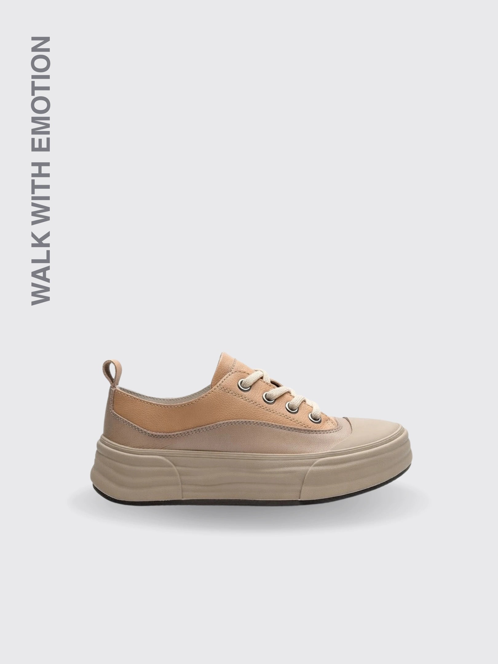 Leather Casual Platform Sneakers