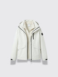 Womens Detachable 3-in-1 Hardshell Jacket Coats Ivory White 2XL