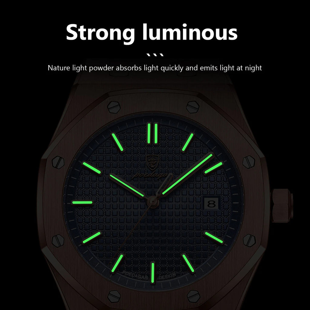 Poedagar Waterproof Calendar Watch