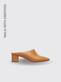 Thick Heel Mid-heel Shoes Slippers Brown 33