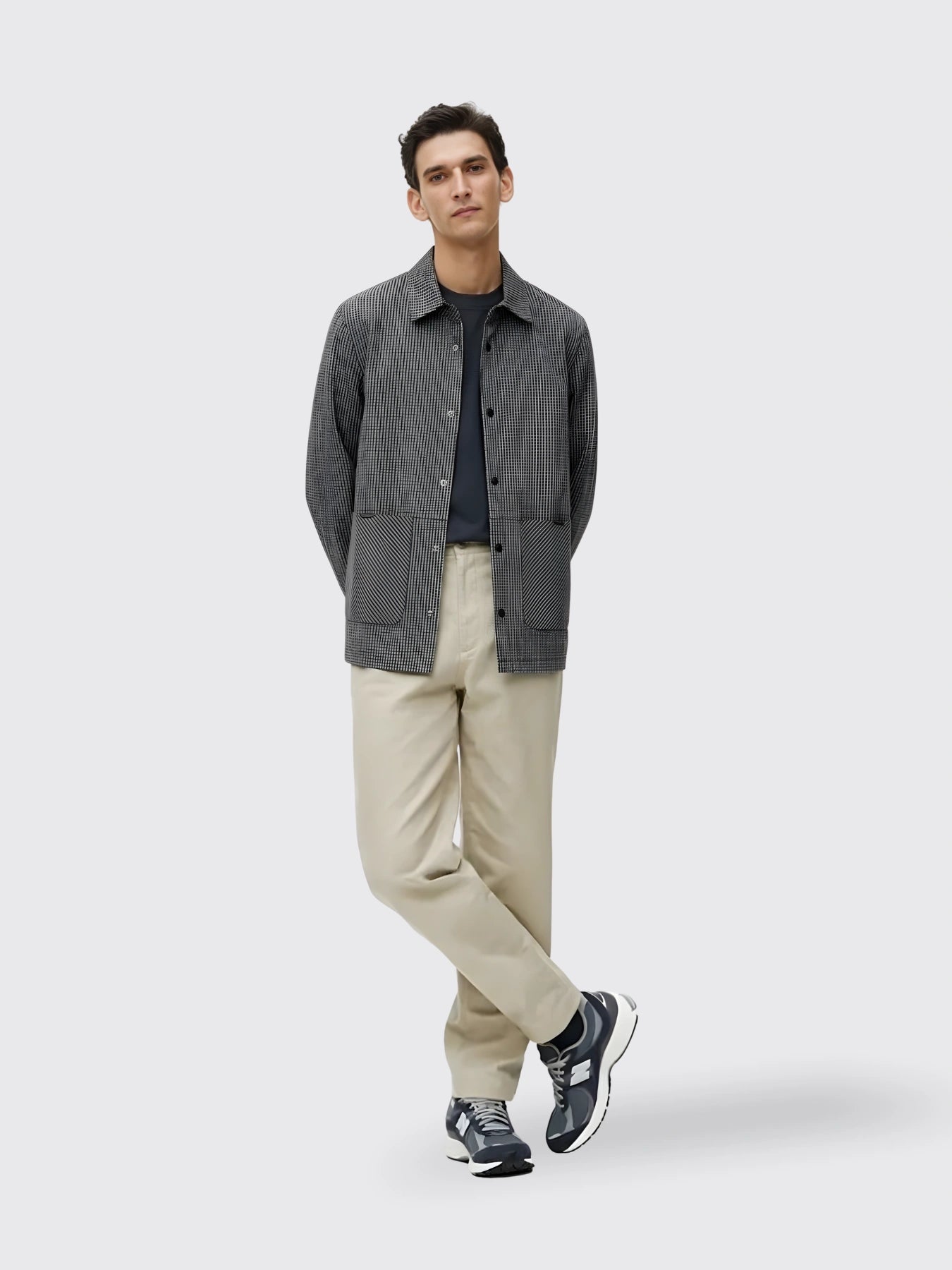 Plus Size Loose Stand Collar Coat