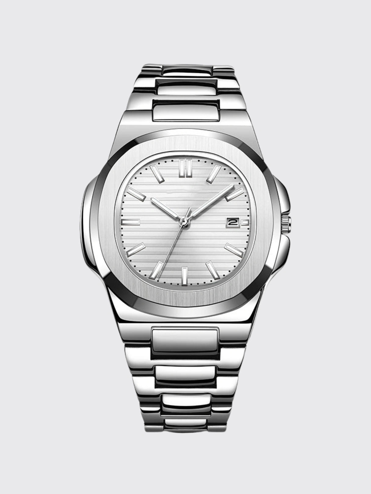 Steel Belt Calendar Luminous Watch